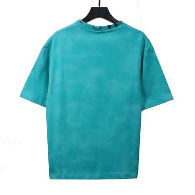 Balenciaga rivet puncture washed hole T-Shirts green 02