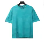 Balenciage rivet puncture washed hole T-Shirts green