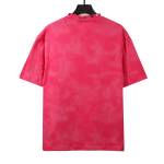 Balenciaga rivet puncture washed hole T-Shirts pink