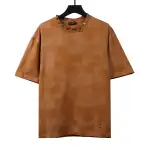  Balenciage rivet puncture washed hole T-Shirts yellow