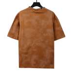 Balenciaga rivet puncture washed hole T-Shirts yellow
