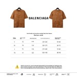 Balenciaga rivet puncture washed hole T-Shirts yellow