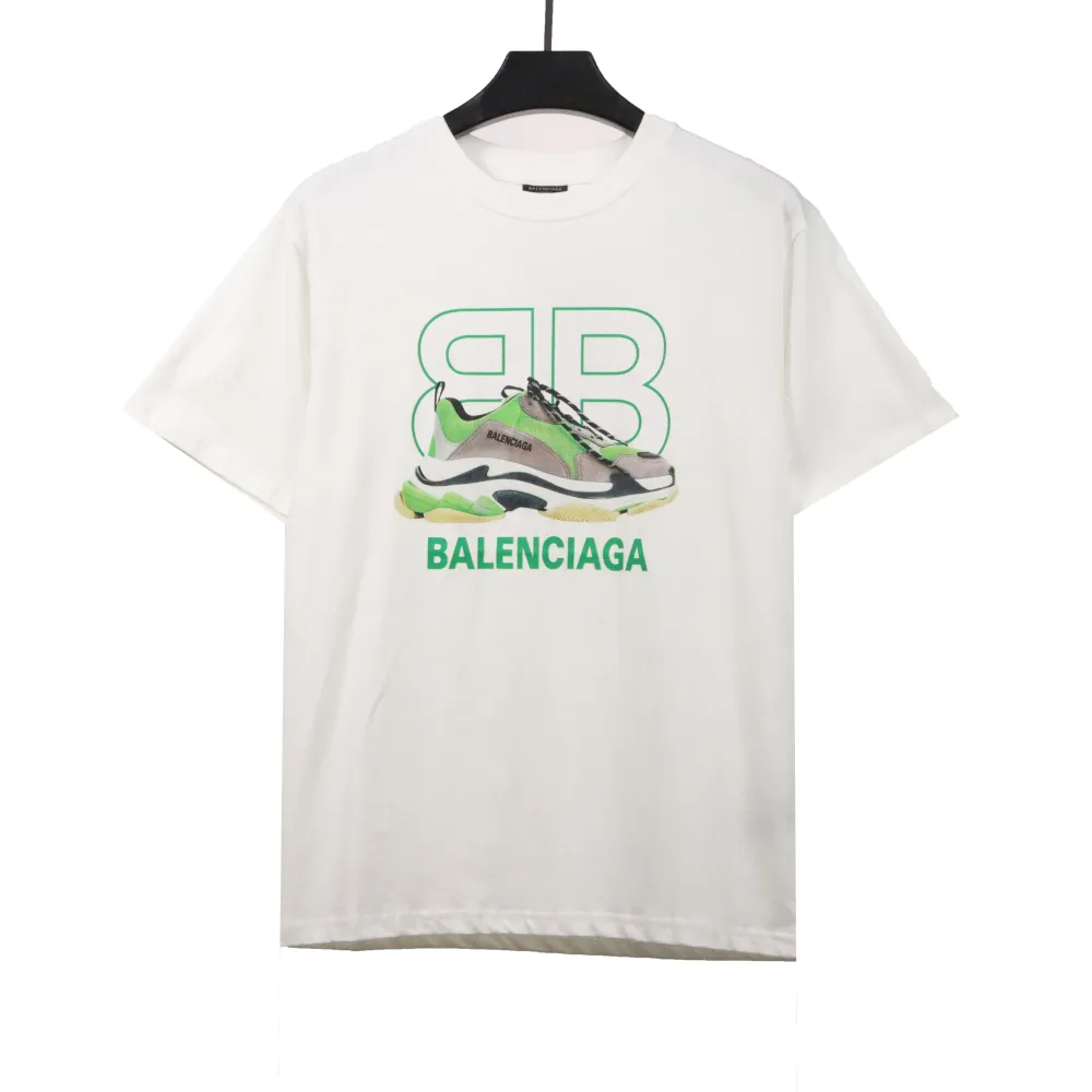  Balenciage shoe letter T-Shirts 1