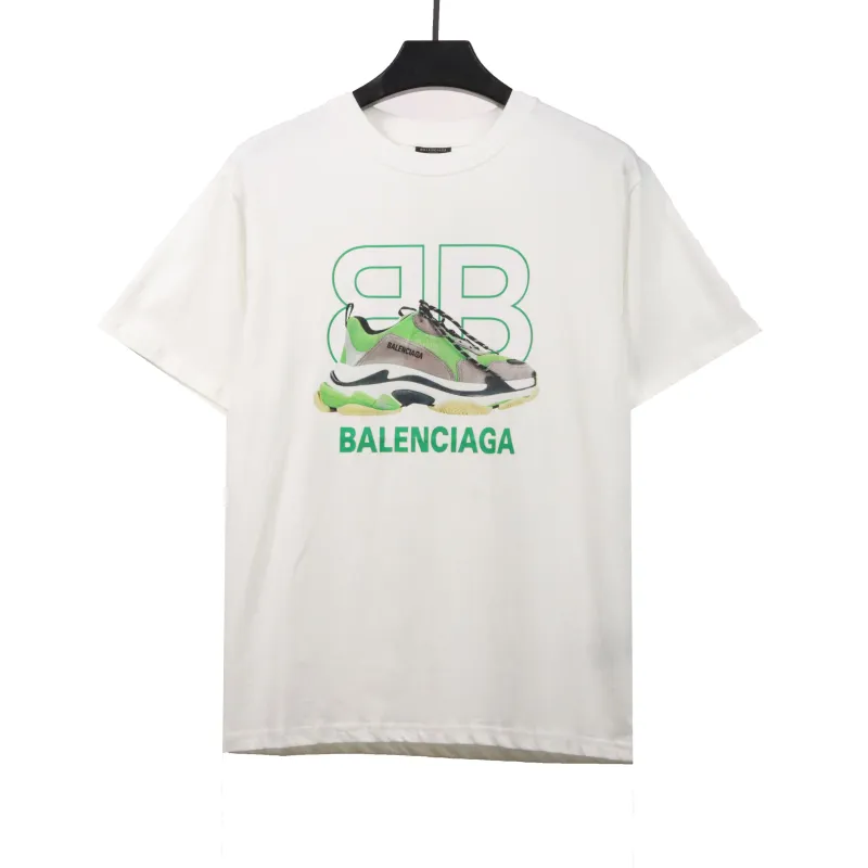  Balenciage shoe letter T-Shirts 1