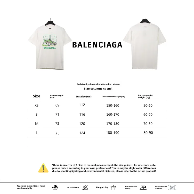  Balenciage shoe letter T-Shirts 1