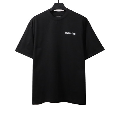  Balenciage simple graffiti small letter T-shirts black 01
