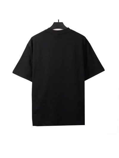 Balenciaga simple graffiti small letter T-shirts black 02