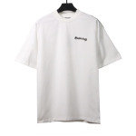  Balenciage simple graffiti small letter T-shirts white
