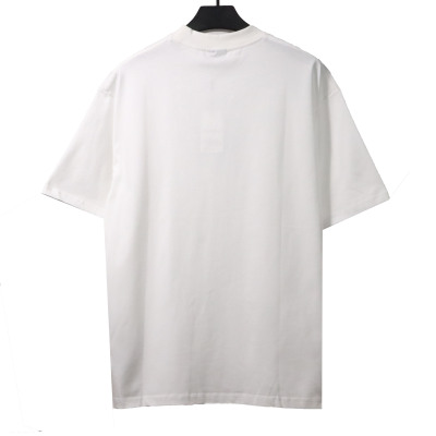  Balenciage simple graffiti small letter T-shirts white 02