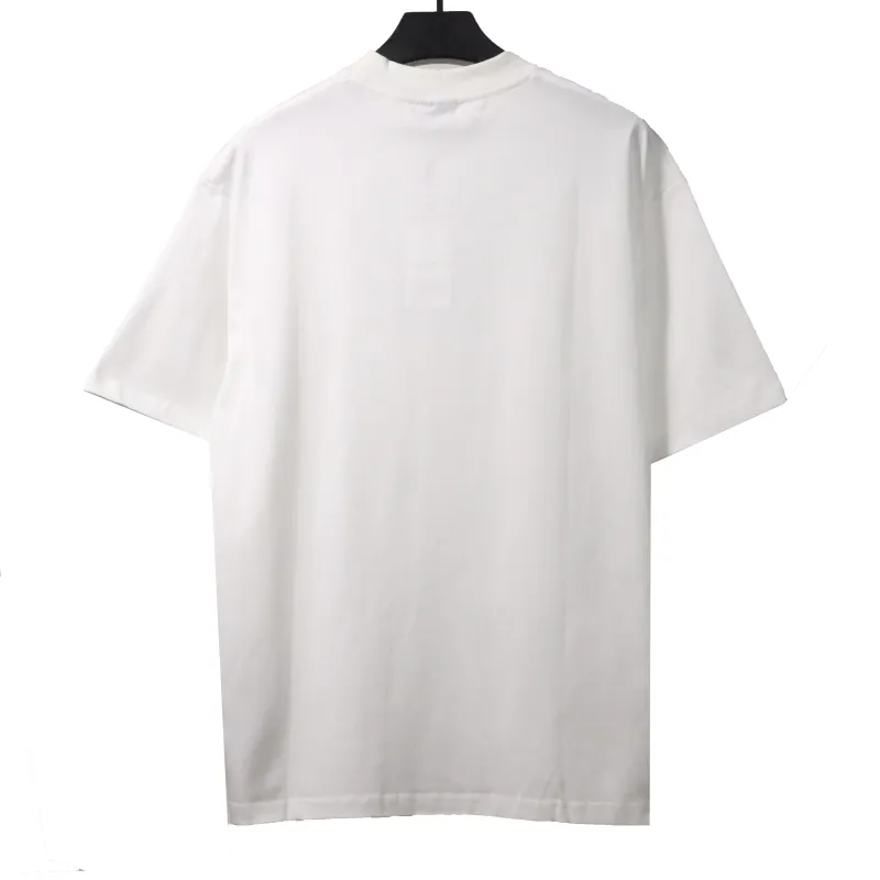  Balenciage simple graffiti small letter T-shirts white