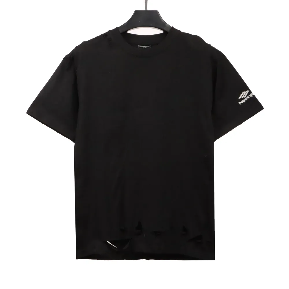  Balenciage sleeve M logo embroidered T-Shirts 1