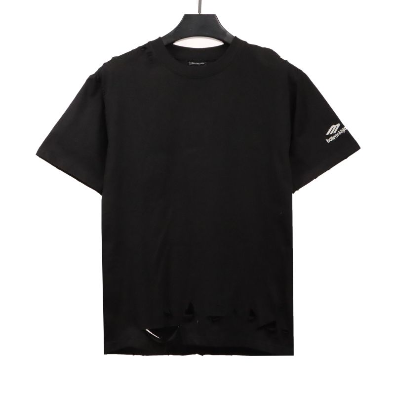Balenciaga sleeve M logo embroidered T-Shirts 1