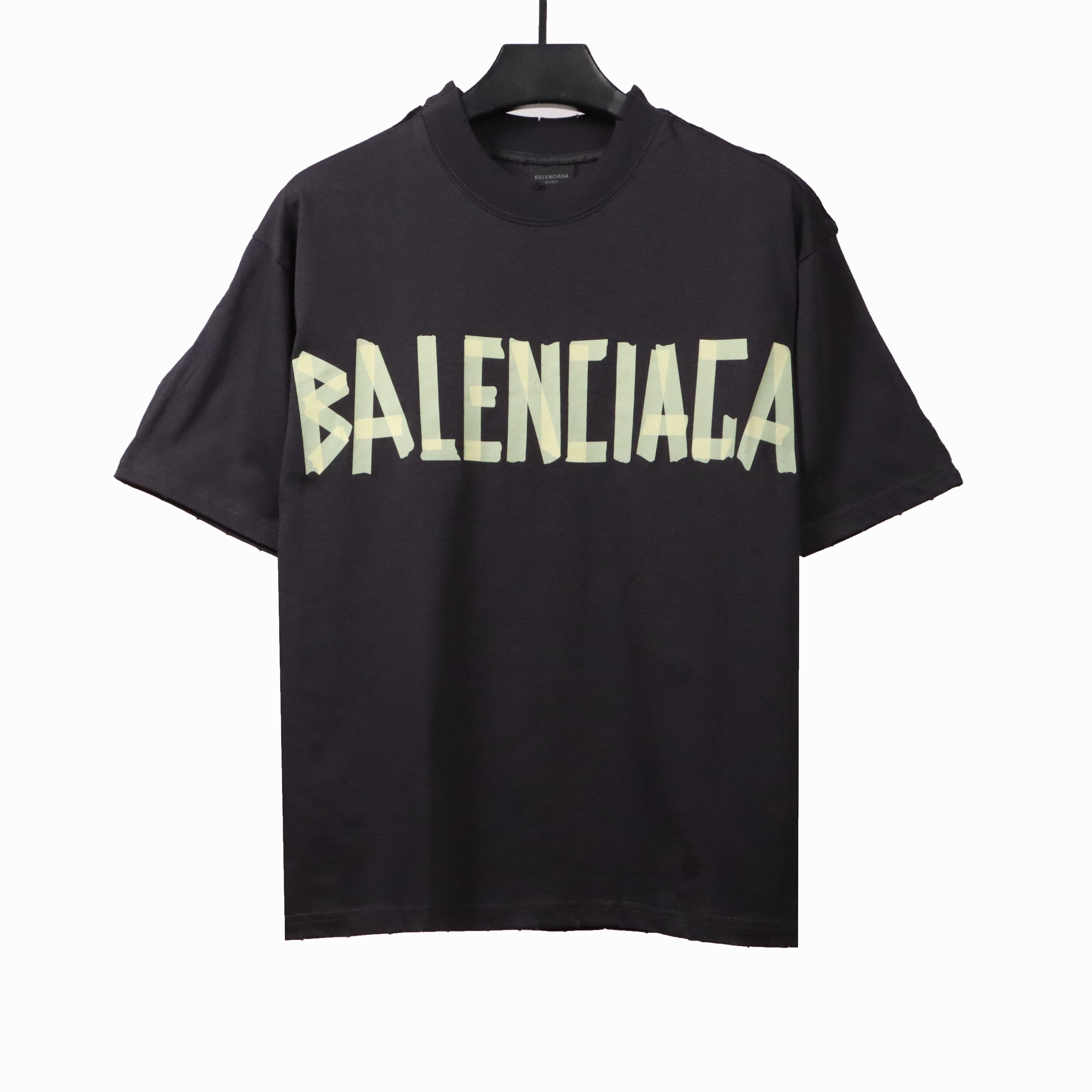 Balenciaga tape logo double T-shirts
