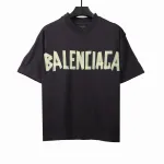  Balenciage tape logo double T-shirts