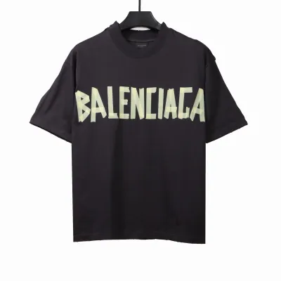  Balenciage tape logo double T-shirts 01