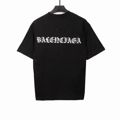  Balenciage torn Sanskrit T-shirts black 02
