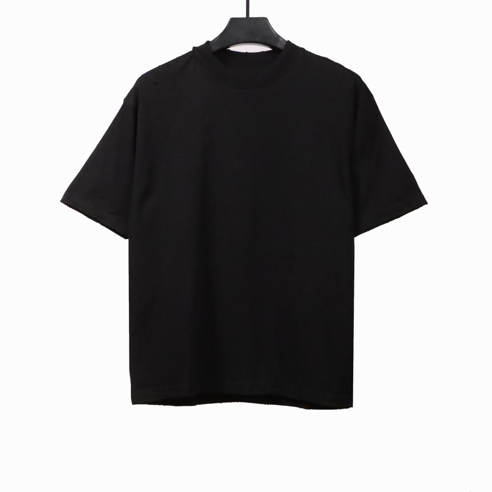  Balenciage torn Sanskrit T-shirts black