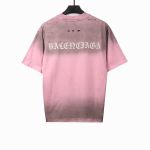 Balenciaga torn Sanskrit T-shirts pink