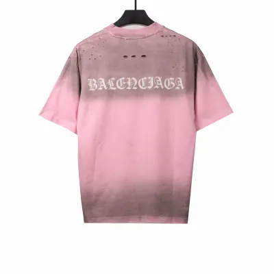  Balenciage torn Sanskrit T-shirts pink 02