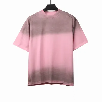  Balenciage torn Sanskrit T-shirts pink 01
