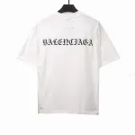  Balenciage torn Sanskrit T-shirts white