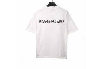 Balenciaga torn Sanskrit T-shirts white 02