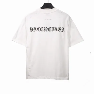  Balenciage torn Sanskrit T-shirts white 02