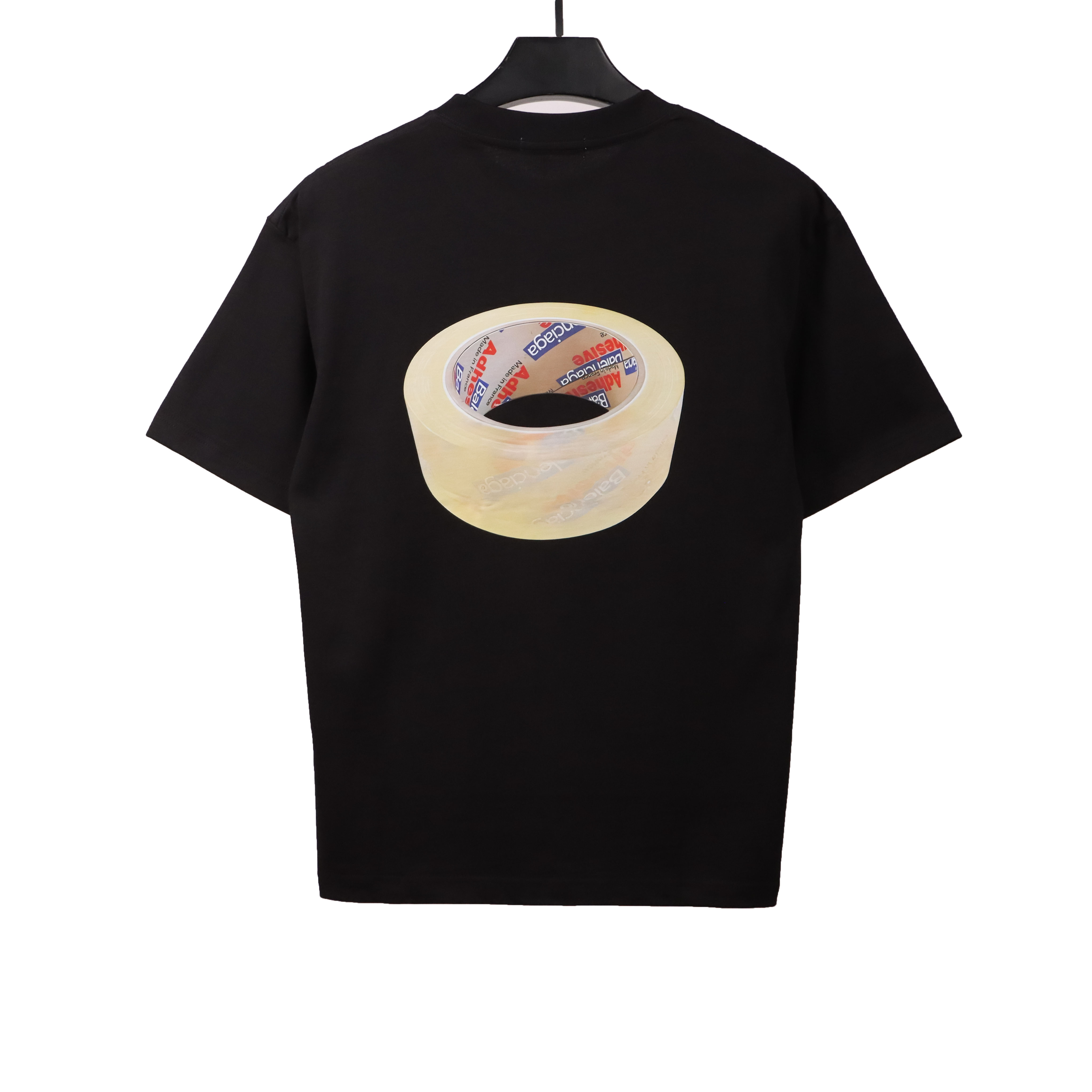 Balenciaga transparent tape T-Shirts black
