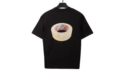 Balenciaga transparent tape T-Shirts black 02