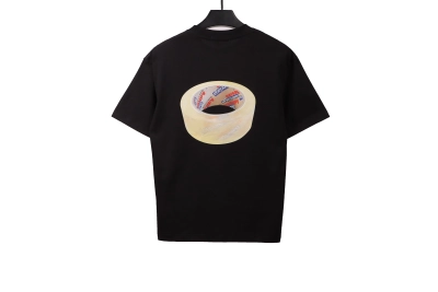 Balenciaga transparent tape T-Shirts black 02