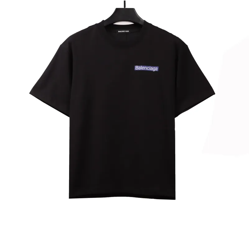  Balenciage transparent tape T-Shirts black