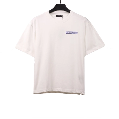 Balenciaga transparent tape T-Shirts white 02