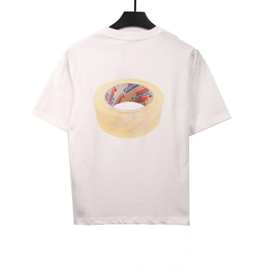 Balenciaga transparent tape T-Shirts white 01