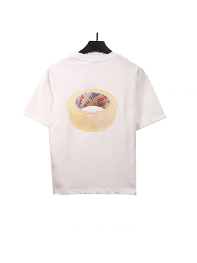 Balenciaga transparent tape T-Shirts white 01
