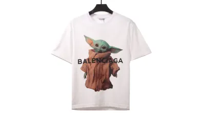 Balenciaga Yoda baby print T-Shirts white 01