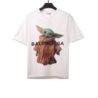 Balenciage Yoda baby print T-Shirts white 01