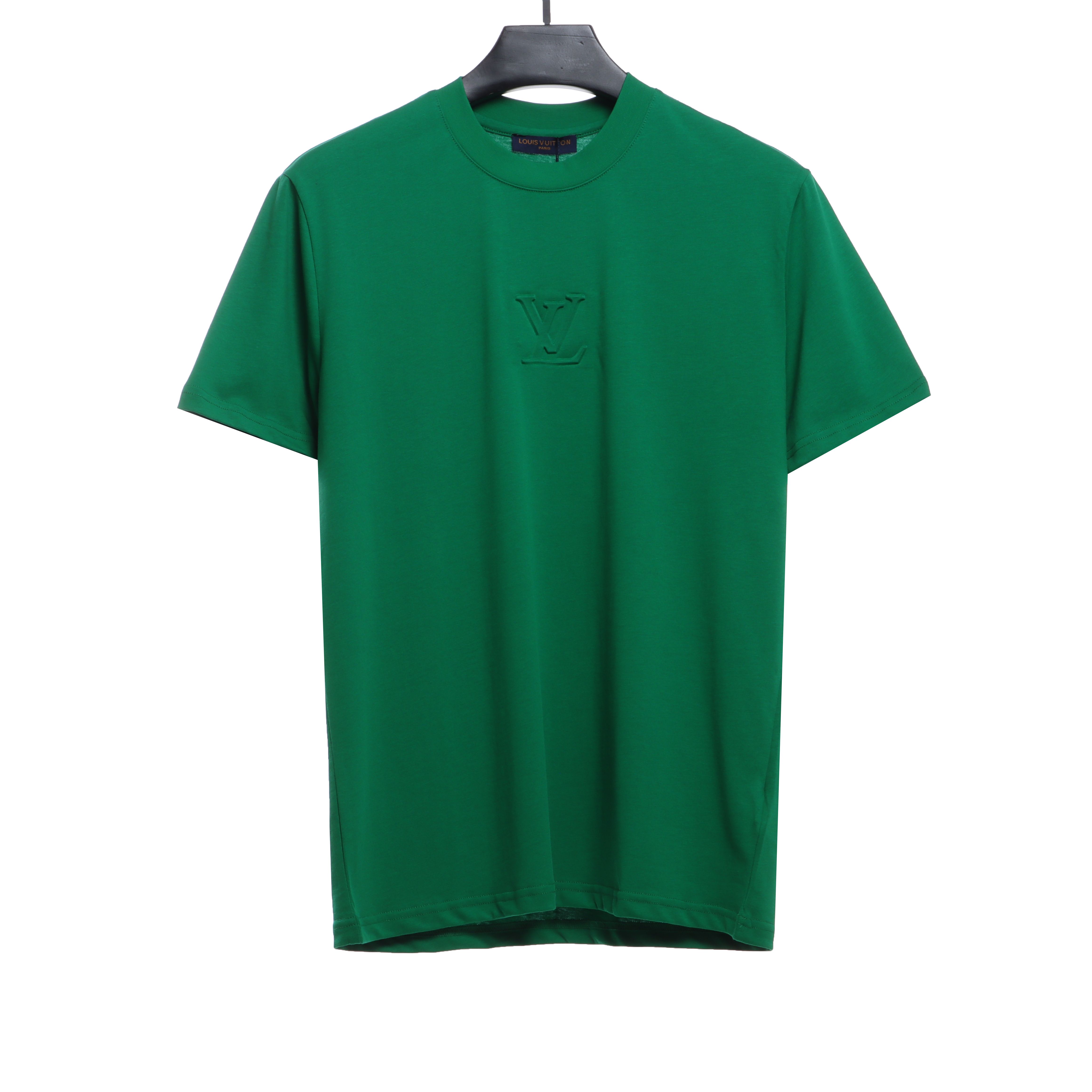  Louis Vuitton Steel stamped embossed T-shirts 1