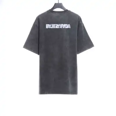 Balenciaga reverse letter embroidered T-Shirts 02