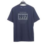  Balenciage1917 logo print T-Shirts