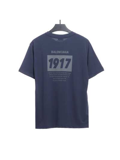 Balenciaga1917 logo print T-Shirts 02