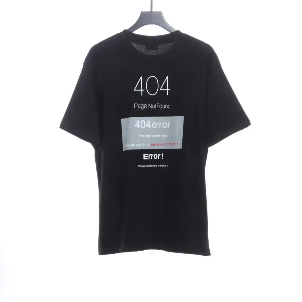  Balenciage404 slogan print T-Shirts 2