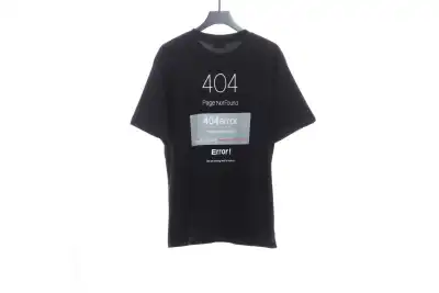 Balenciaga404 slogan print T-Shirts 2 02