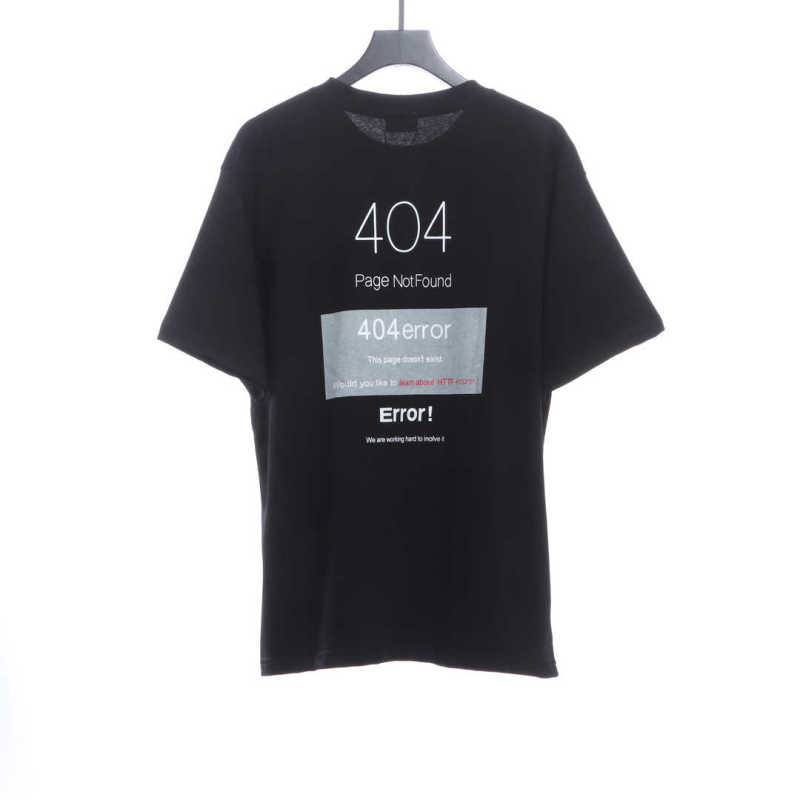  Balenciage404 slogan print T-Shirts 2