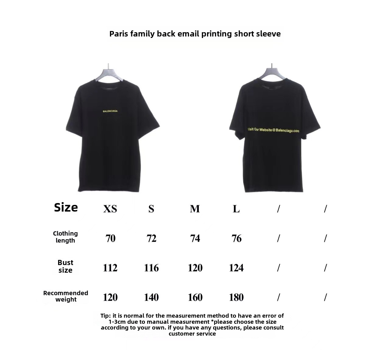 Balenciaga back Back mailbox print T-Shirts 3