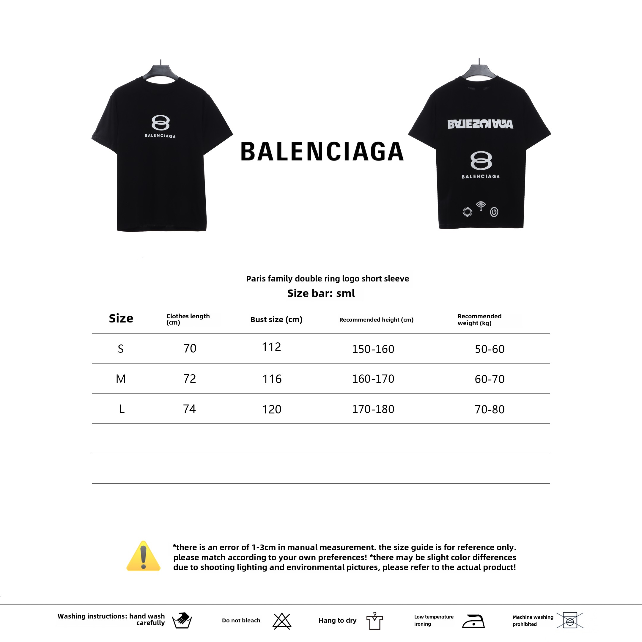 Balenciaga back mailbox print T-Shirts 2