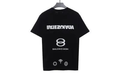 Balenciaga back mailbox print T-Shirts 2 02