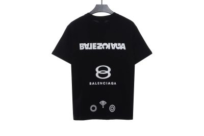 Balenciaga back mailbox print T-Shirts 2 02