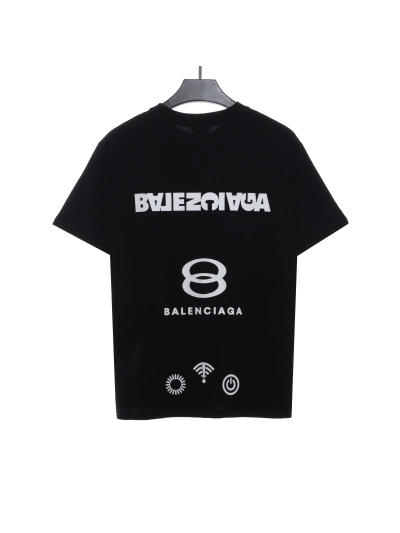 Balenciaga back mailbox print T-Shirts 2 02
