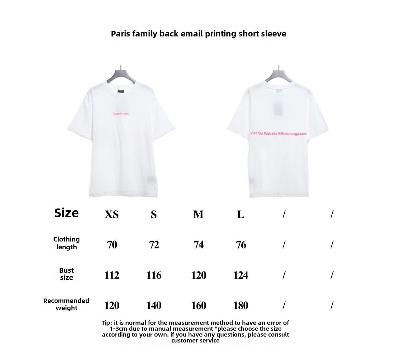 Balenciaga back mailbox print T-Shirts 4