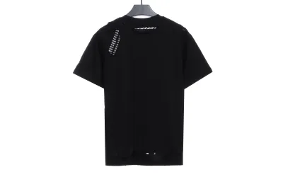 Balenciaga BB badge destroyed embroidered T-Shirts 02